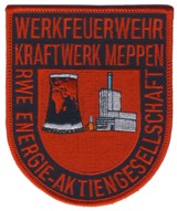 Abzeichen Werkfeuerwehr RWE - Kraftwerk Meppen