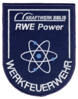 Abzeichen Werkfeuerwehr RWE / Biblis