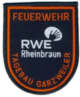 Abzeichen Werkfeuerwehr RWE / Tagebau / Garzweiler