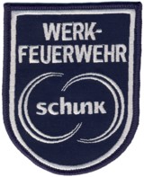 Abzeichen Werkfeuerwehr Schunk / Laufen / Neckar