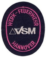 Abzeichen Werkfeuerwehr VSM / Hannover