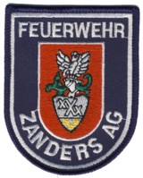 Abzeichen Werkfeuerwehr Zanders Feinpapier AG / Bergisch Gladbach
