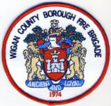 Abzeichen Borough Fire Brigade Wigan County