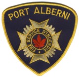 Abzeichen Fire Department Port Alberni in gold