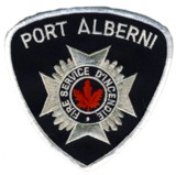 Abzeichen Fire Department Port Alberni in silber