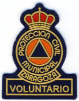 Abzeichen Protection Civil Municipal Voluntario Zaragoza