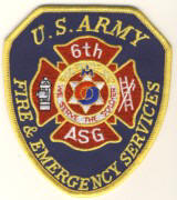 Abzeichen Fire Department 6th U.S. Army