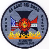 Abzeichen Fire and Rescue Al Asad Air Base 