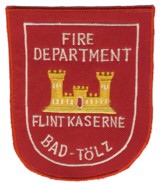 Abzeichen Fire Department Flint Kaserne / Bad-Tlz