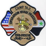 Abzeichen Fire & Rescue Camp Taji / Irak