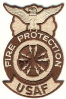 Abzeichen Fire Protection USAF / Fire Chief