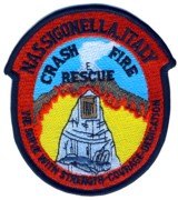 Abzeichen Fire Crash Rescue US Navy in Nas Sigonella / Italien