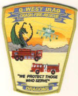 Abzeichen Crash Fire Rescue Q-West / Irak