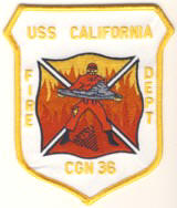 Abzeichen Fire Department U.S.S. California