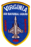 Abzeichen Crash-Fire-Rescue Virginia Air National Guard