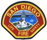 Abzeichen Life Fire Savety San Diego