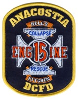 District of Columbia Fire Department DCFD Rescue 3 Patch Washington DC v2