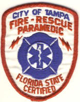 Abzeichen Fire & Rescue Paramedic City of Tampa