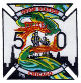 Abzeichen Fire Department Chicago Engine Company 50