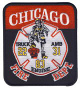 Abzeichen Fire Department Chicago / Engine Company 83