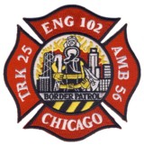Abzeichen Fire Department Chicago / Engine Company 102