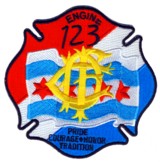Abzeichen Fire Department Chicago / Engine Company 123