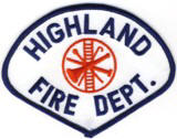Abzeichen Fire Department Highland