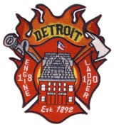 Abzeichen Fire Department Detroit / Engine 18 / Ladder 10