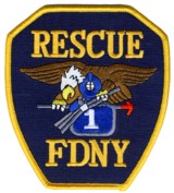 Abzeichen Fire Department City of New York / Rescue 1