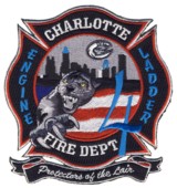 Abzeichen FD Charlotte / Station 4