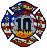 Abzeichen FD Charlotte / Station 10