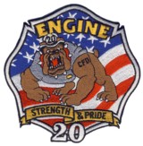 Abzeichen FD Charlotte / Station 20