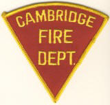 Abzeichen Fire Department Cambridge