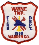 Abzeichen Fire Department Wayne Township