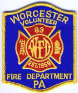 Abzeichen Volunteer Fire Department Worcester