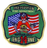 Abzeichen Fire Department Memphis / Station 14