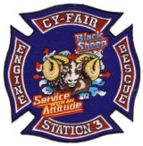 Abzeichen Fire Department Cy-Fair / Station 3