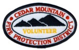 Abzeichen Fire Protection District Cedar Mountaion