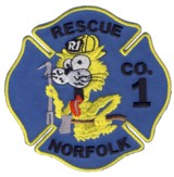 Abzeichen Fire Department Norfolk / Rescue 1